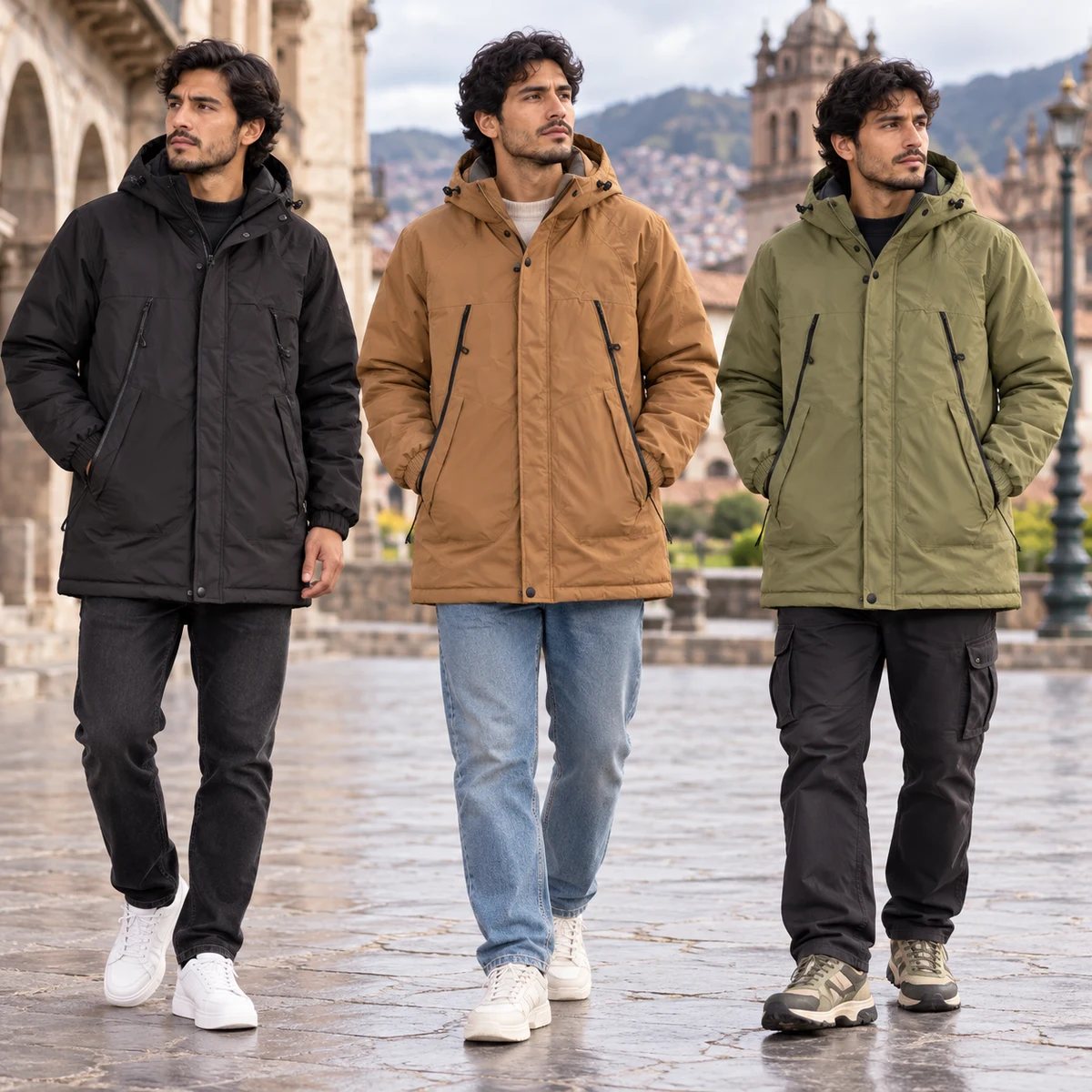 Chaqueta Cortavientos in Chile: Windproof Padded Jacket Options for Outdoor Retail sourcing illustration