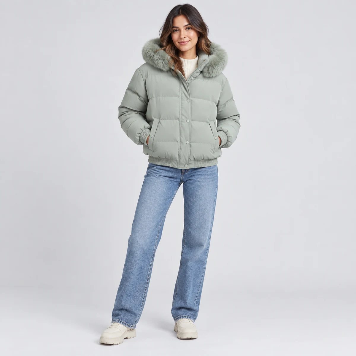 Campera Inflable for Women: Women's Winter Padded Jackets for Argentina Retail sourcing illustration