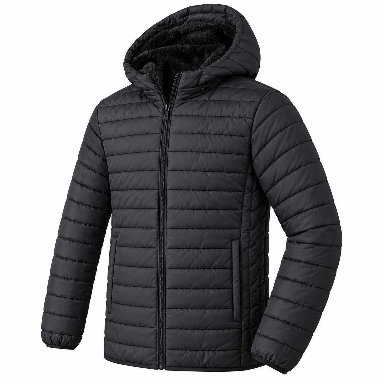 SunCheer Apparel P799F men’s black quilted jacket
