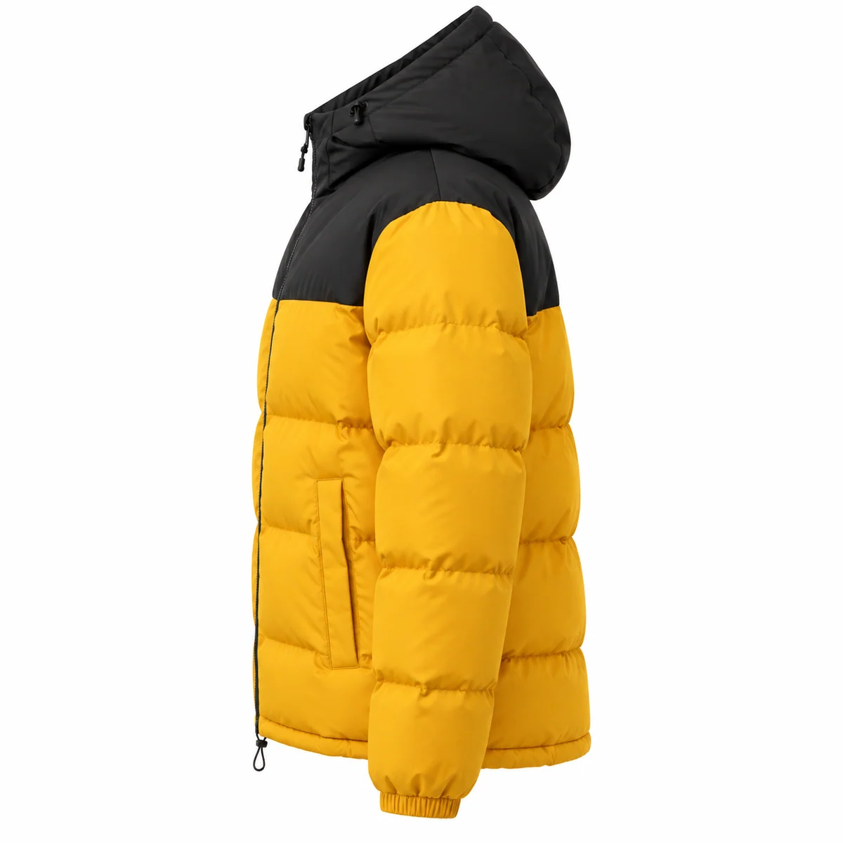 Men's Colorblock Hooded Padded Jacket