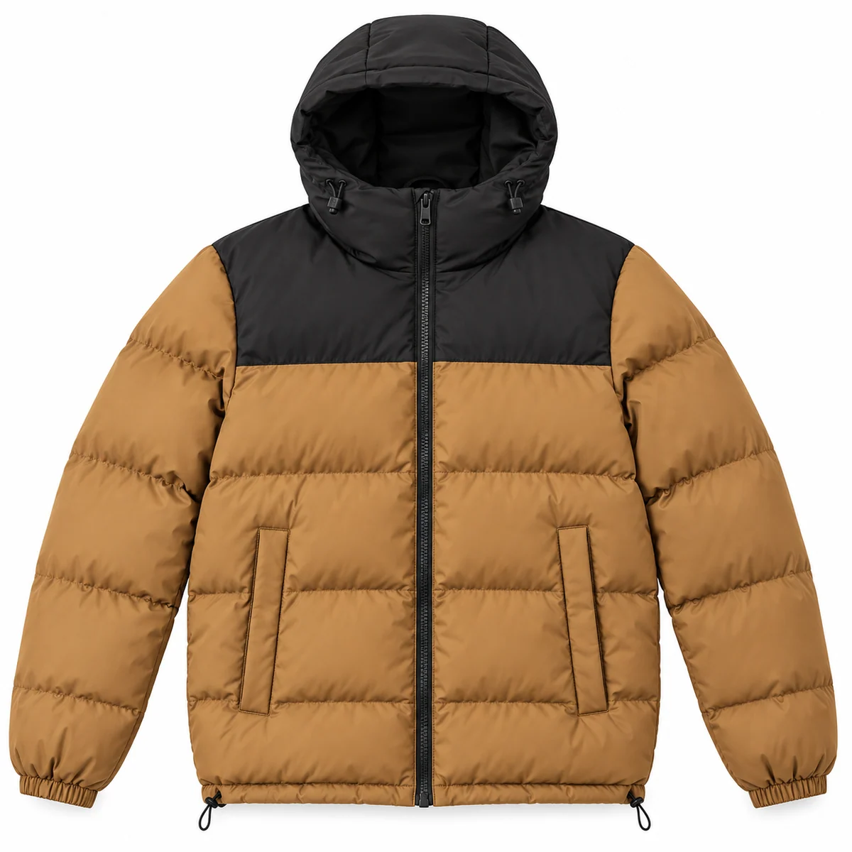 Men's Colorblock Hooded Padded Jacket, style S819A