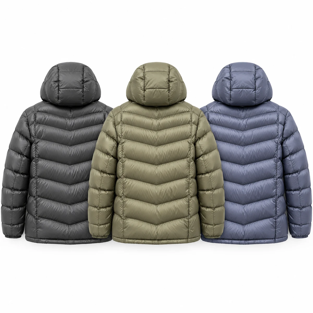 Men's Fleece-Lined Hooded Padded Jacket - 4015C