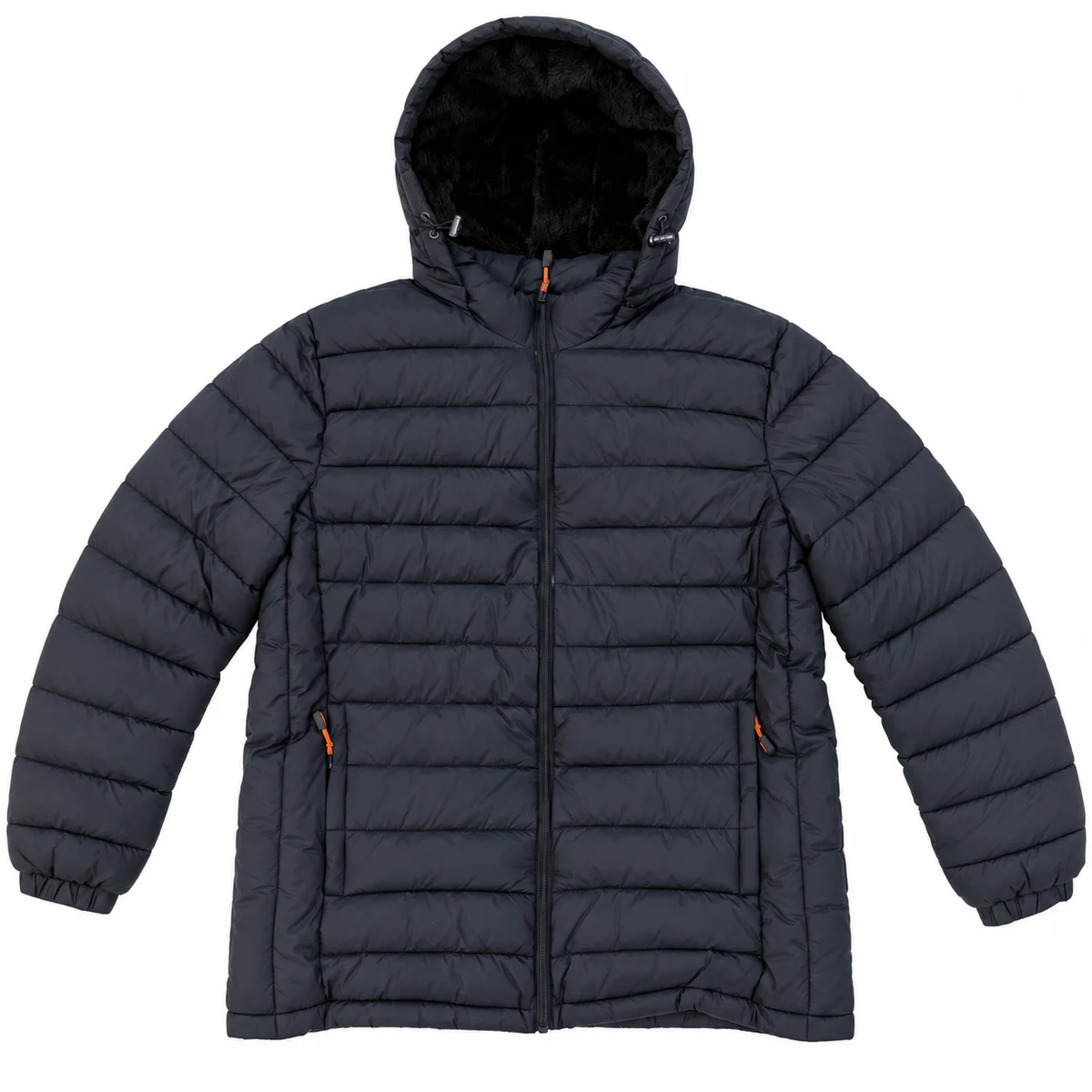 Men's Fleece-Lined Hooded Padded Jacket - 819B