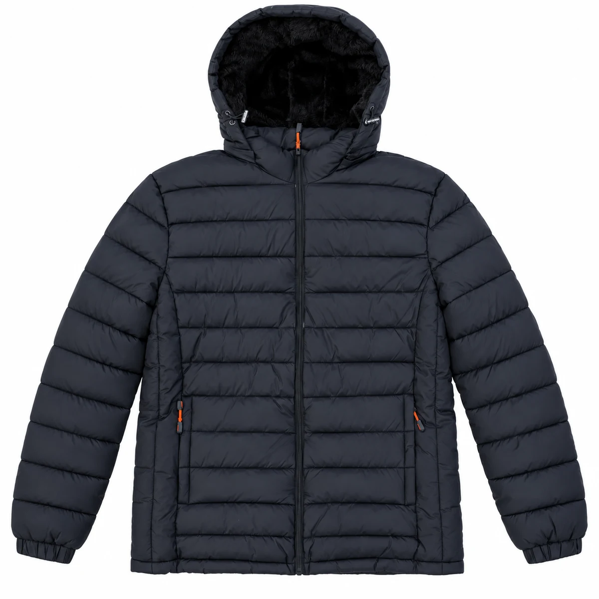Men's Fleece-Lined Hooded Padded Jacket - 819B, style 819B