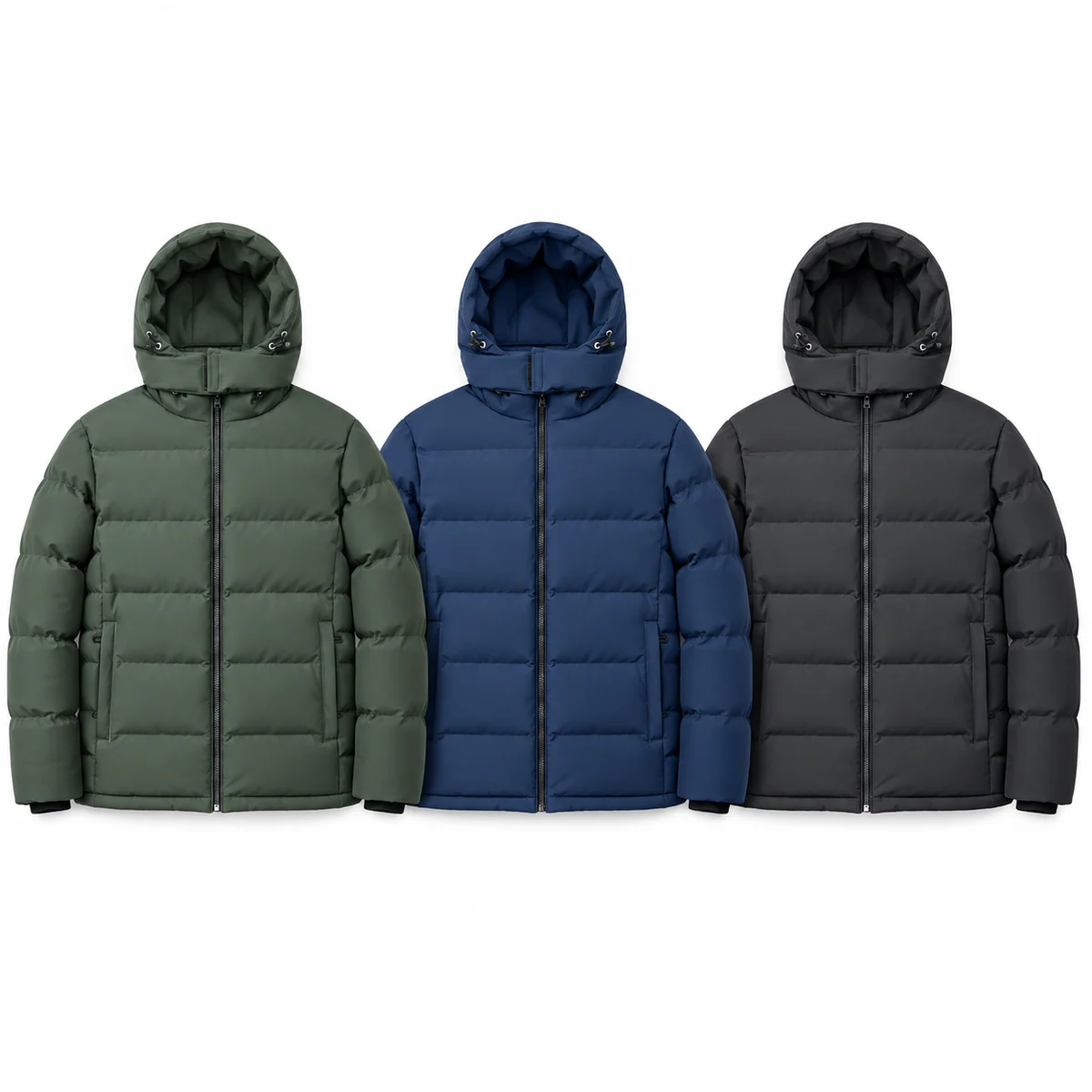 Men's Hooded Padded Jacket - AD989A
