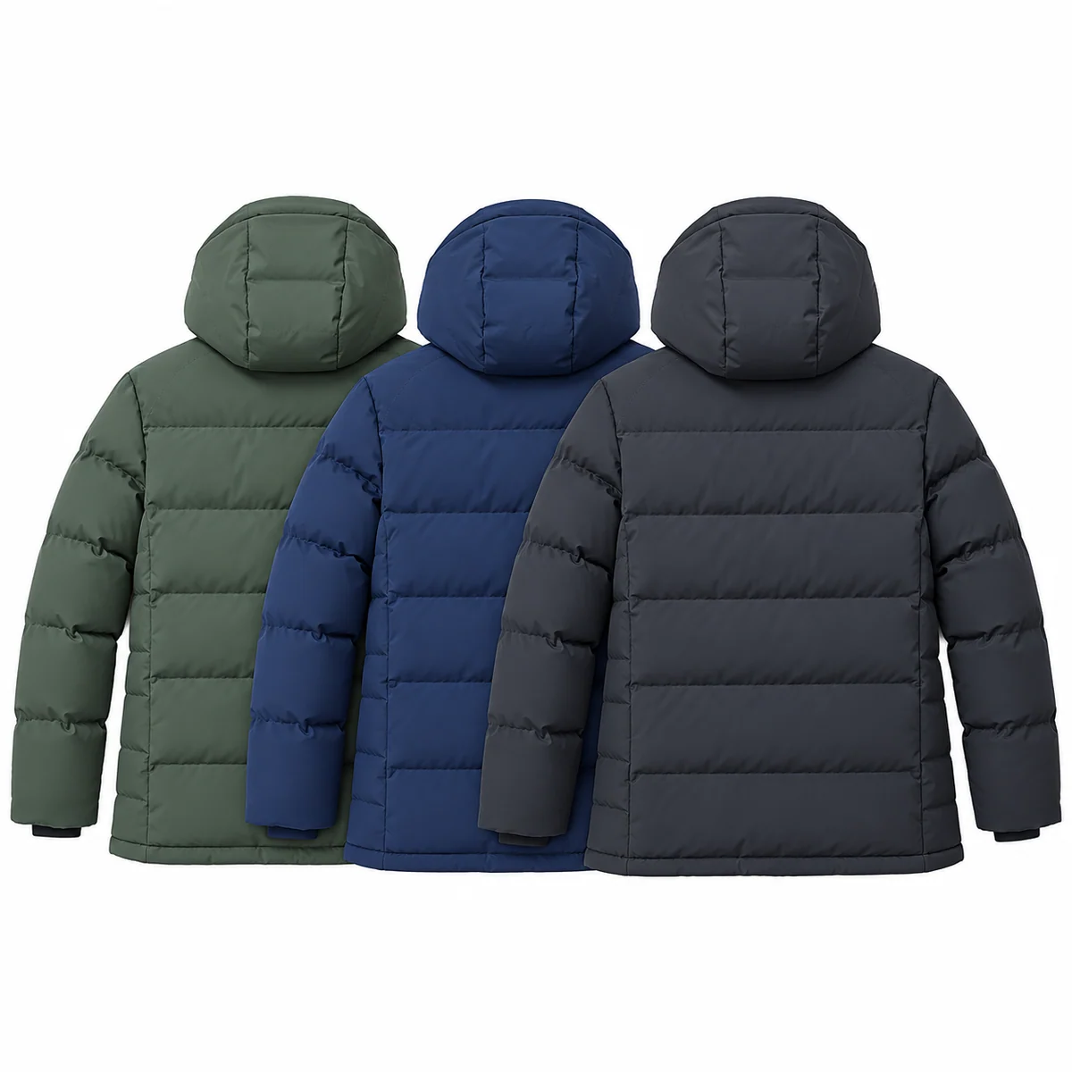 Men's Hooded Padded Jacket - AD989A