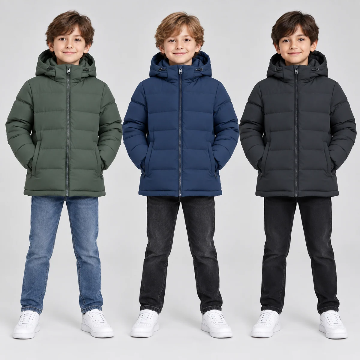 Men's Hooded Padded Jacket - AD989A