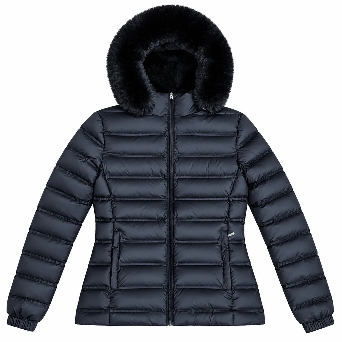Women's Faux Fur Hooded Padded Jacket - BG258