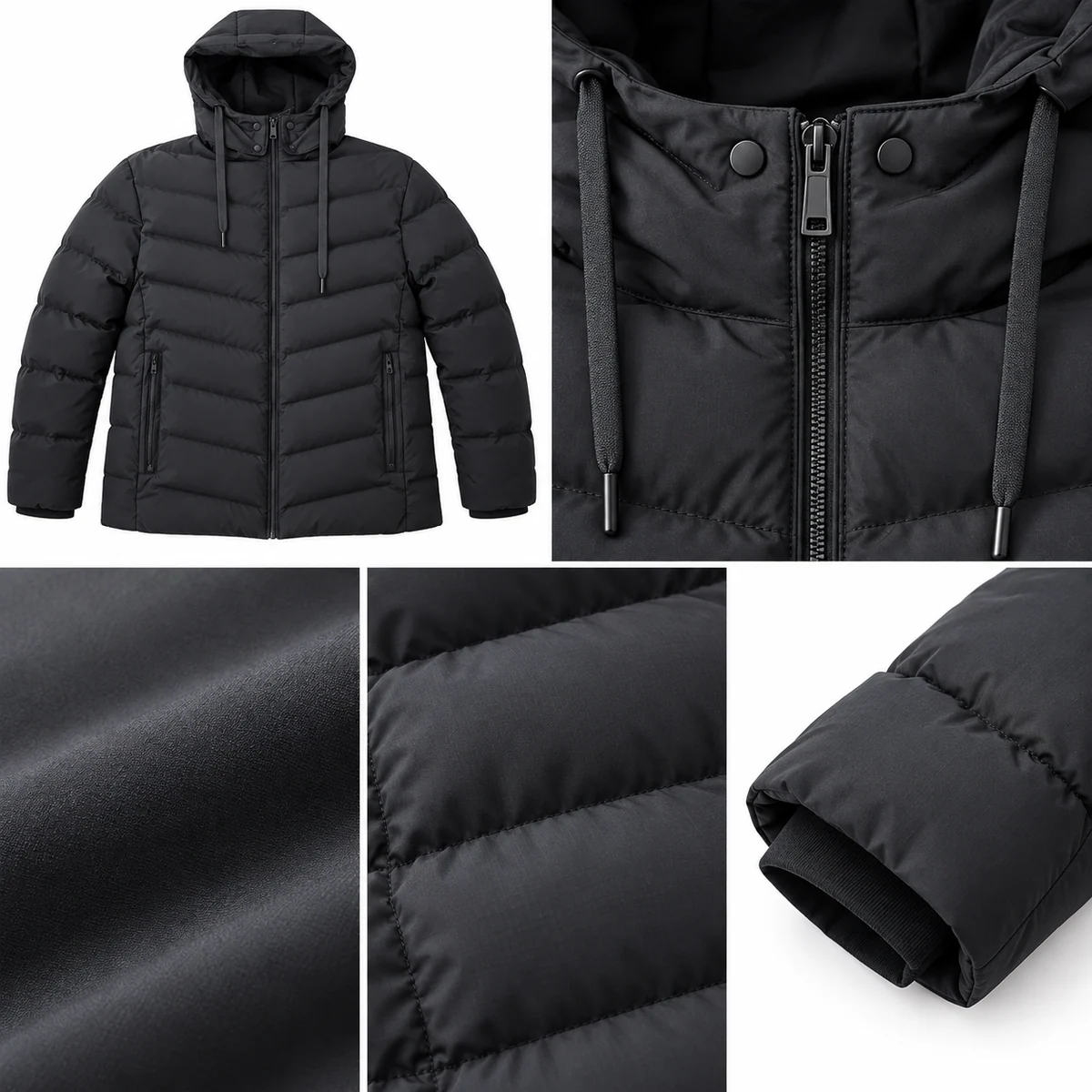 Men's Hooded Padded Jacket - HM02P