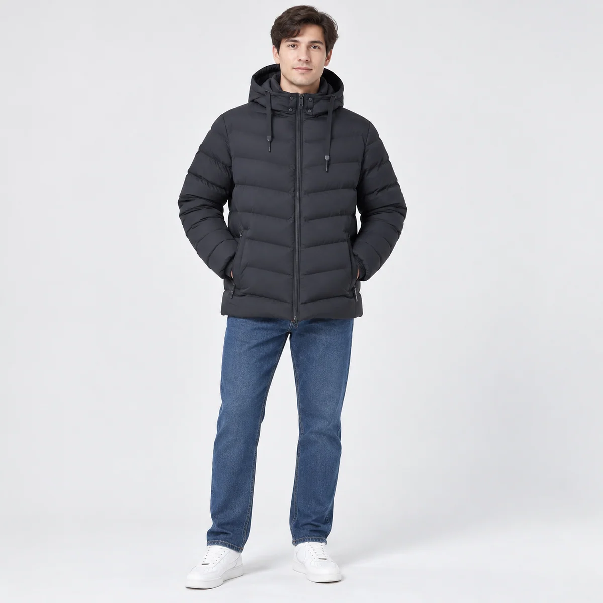 Men's Hooded Padded Jacket - HM02P