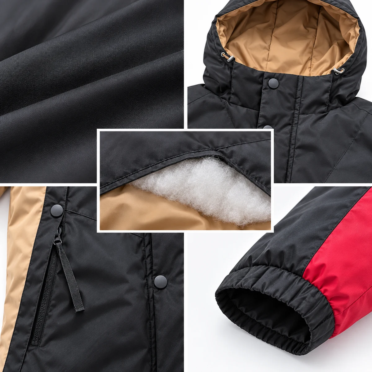 Men's Reversible Hooded Padded Jacket - HM05