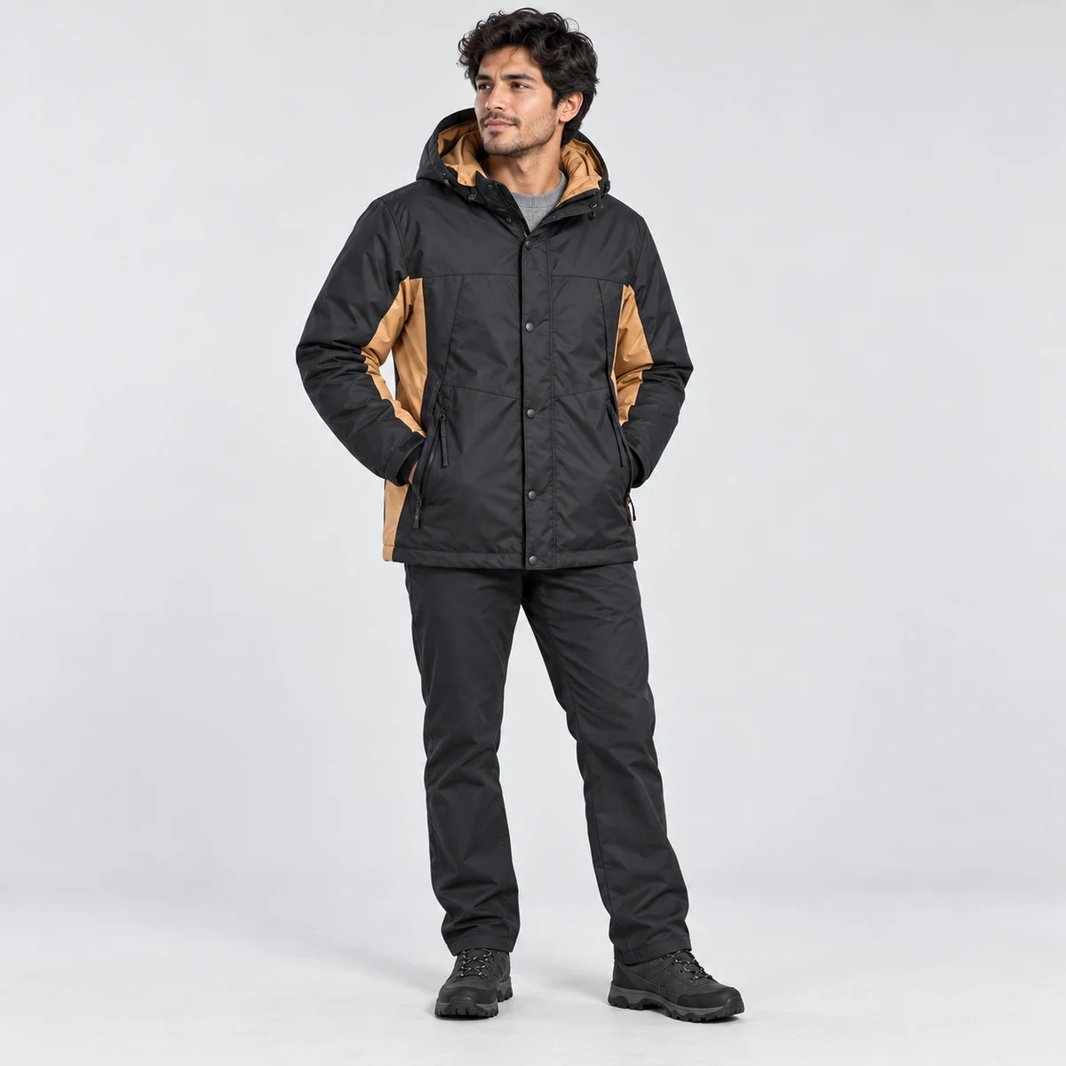 Men's Reversible Hooded Padded Jacket - HM05