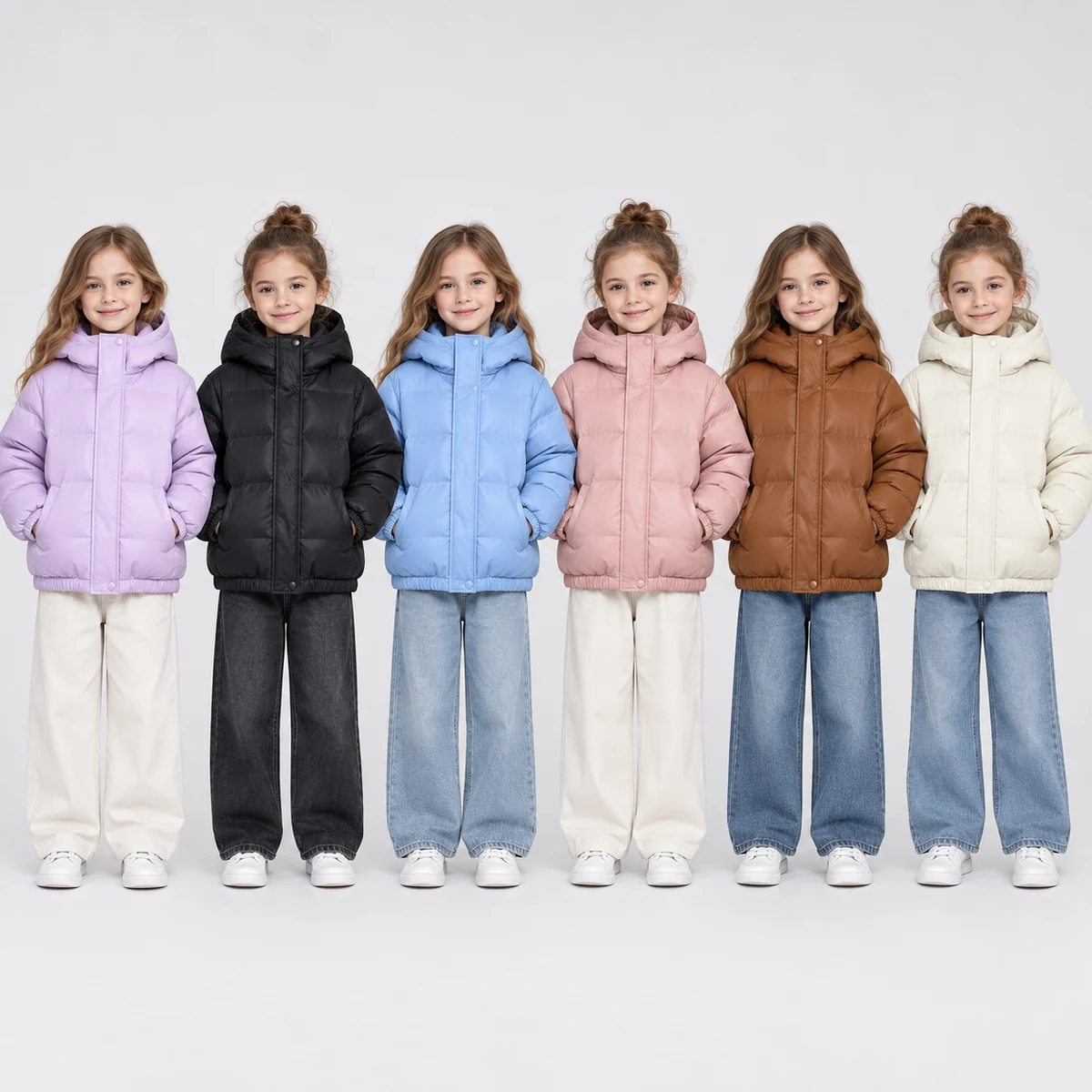 Women's Faux Fur Hooded Padded Jacket - JF58