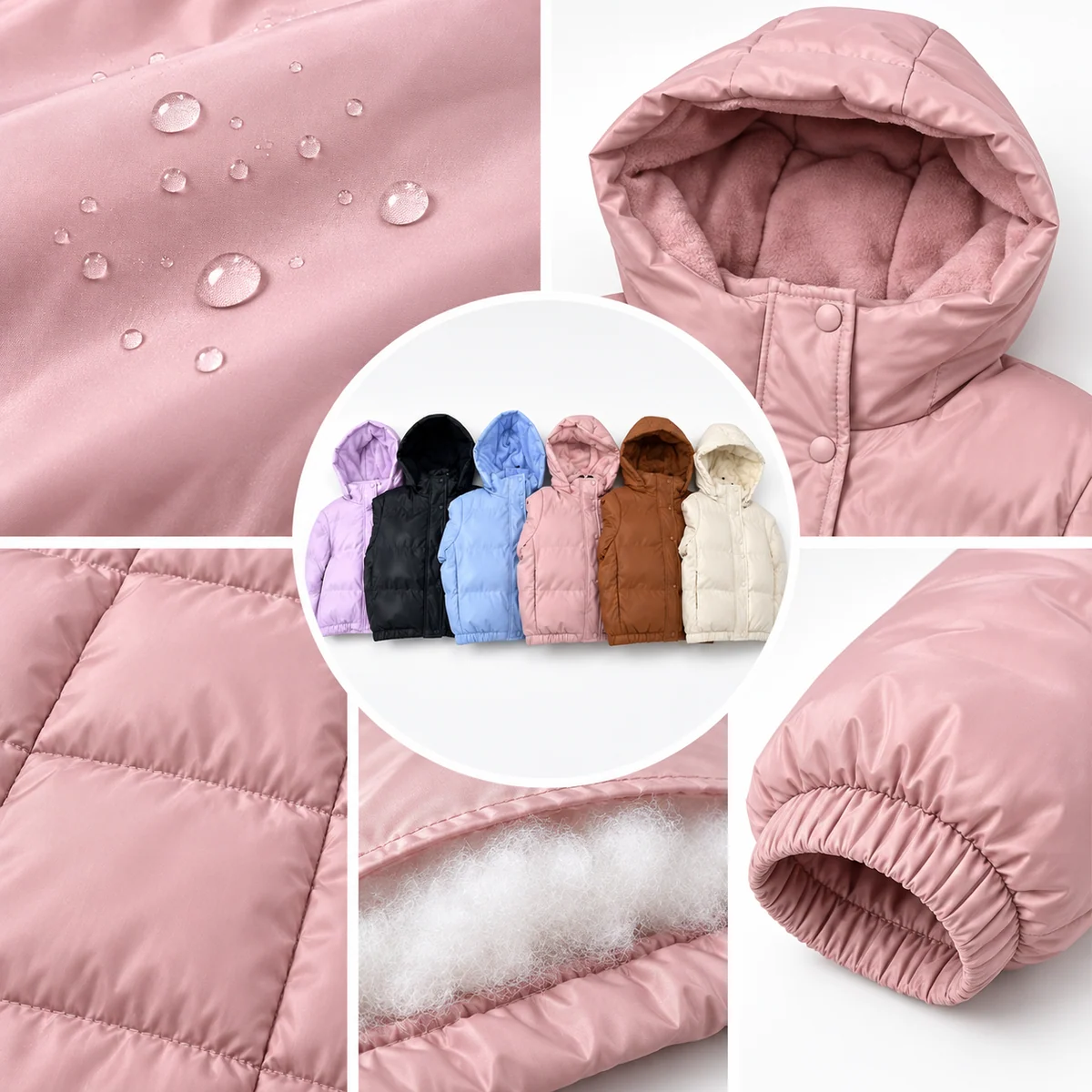Women's Faux Fur Hooded Padded Jacket - JF58