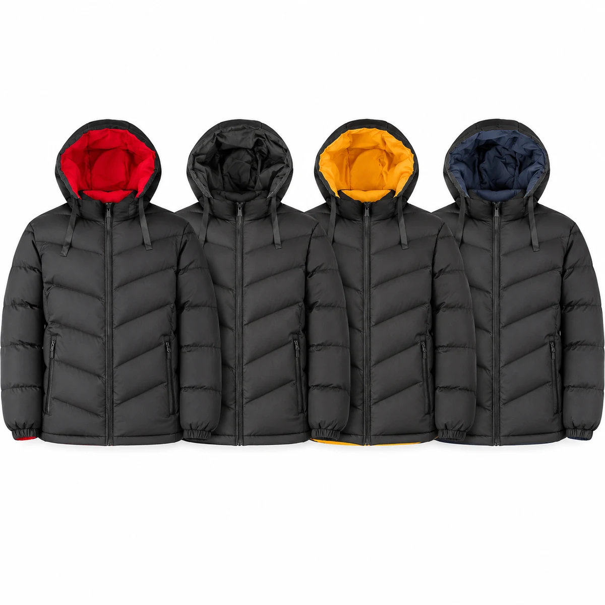 Men's Reversible Hooded Padded Jacket - S9271A