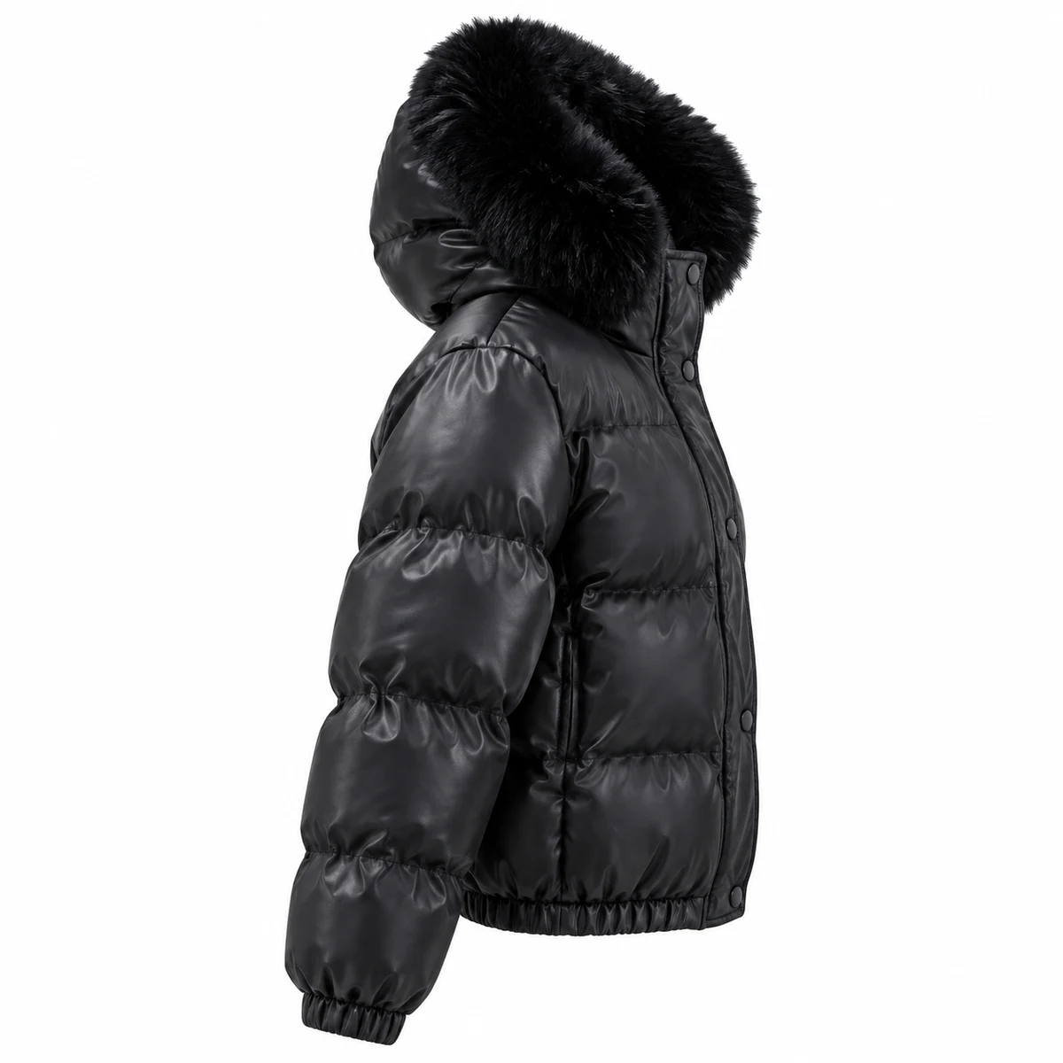 Women's Faux Fur Hooded Padded Jacket - XY08