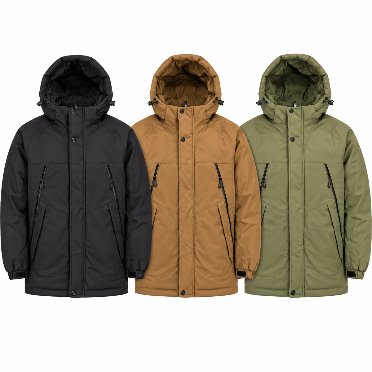 Men's Hooded Padded Parka - 2608, style 2608