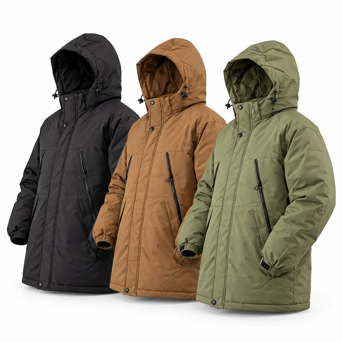 Men's Hooded Padded Parka - 2608