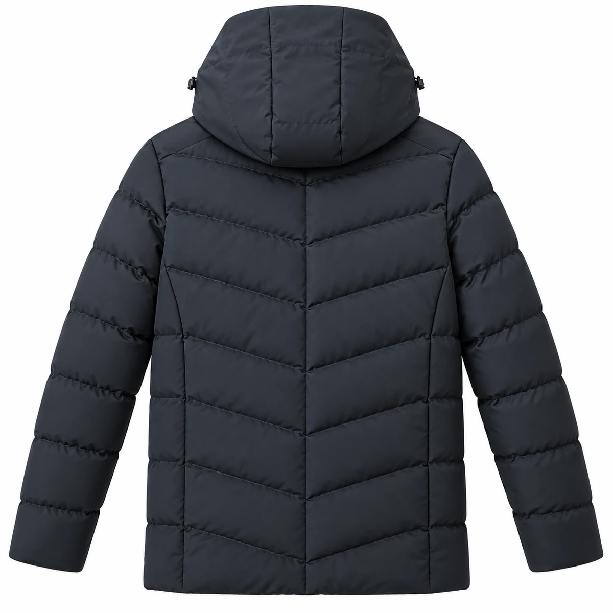 Men's Hooded Quilted Padded Jacket - 2701