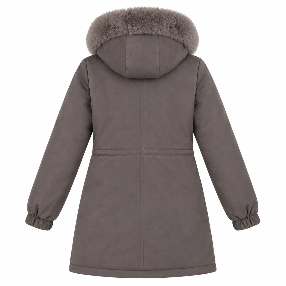 Women's Long Faux-Fur Hooded Padded Parka - 928H