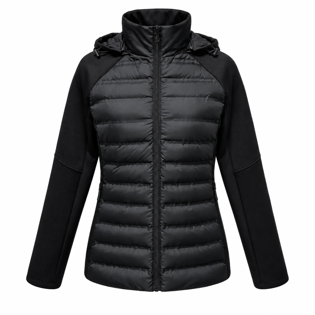 Women's Hybrid-Sleeve Lightweight Padded Jacket - BG259A, style BG259A