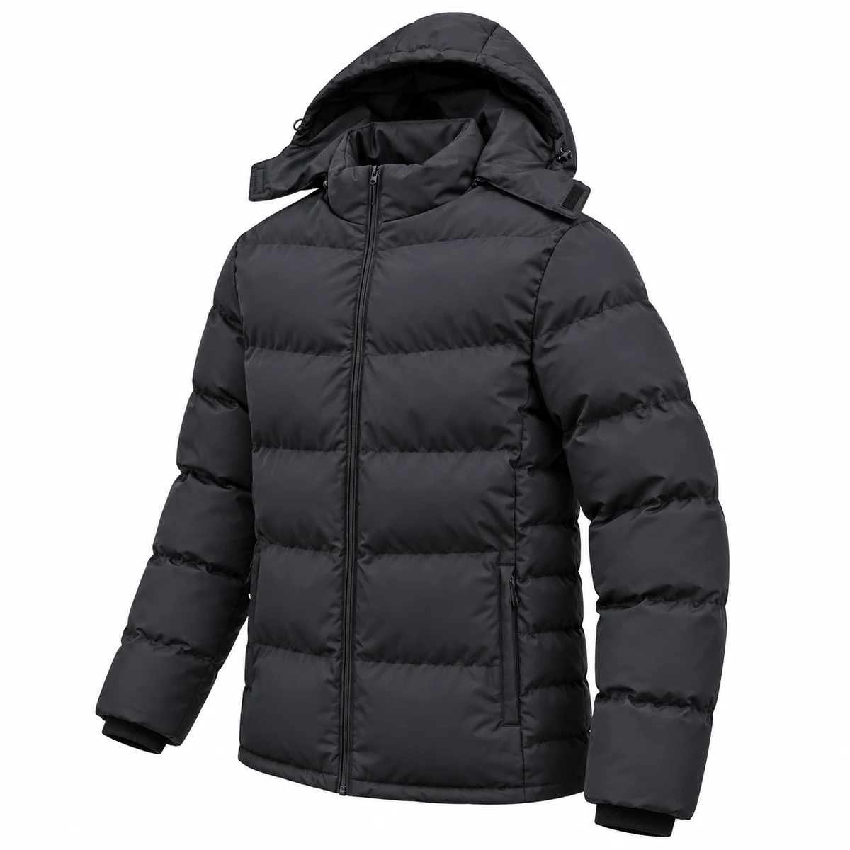 Men's Hooded Wide-Quilt Padded Jacket - P989A