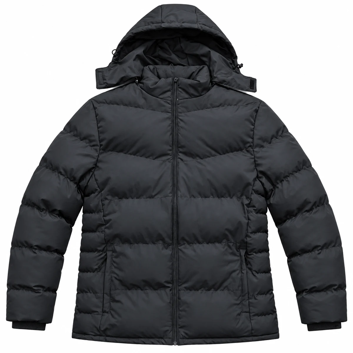 Men's Hooded Wide-Quilt Padded Jacket - P989A