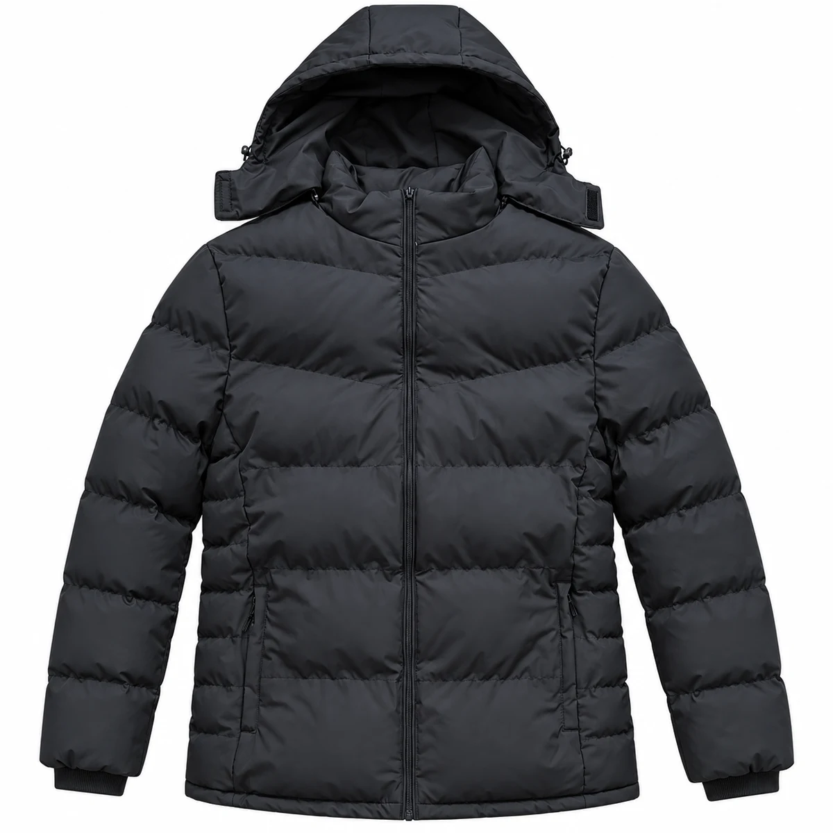 Men's Hooded Wide-Quilt Padded Jacket - P989A, style P989A