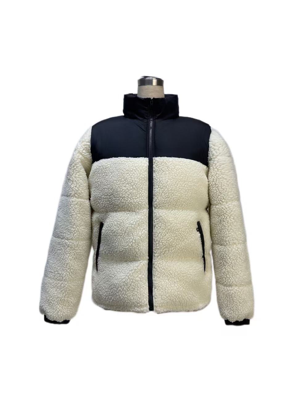 Men's Textured Colorblock Padded Jacket