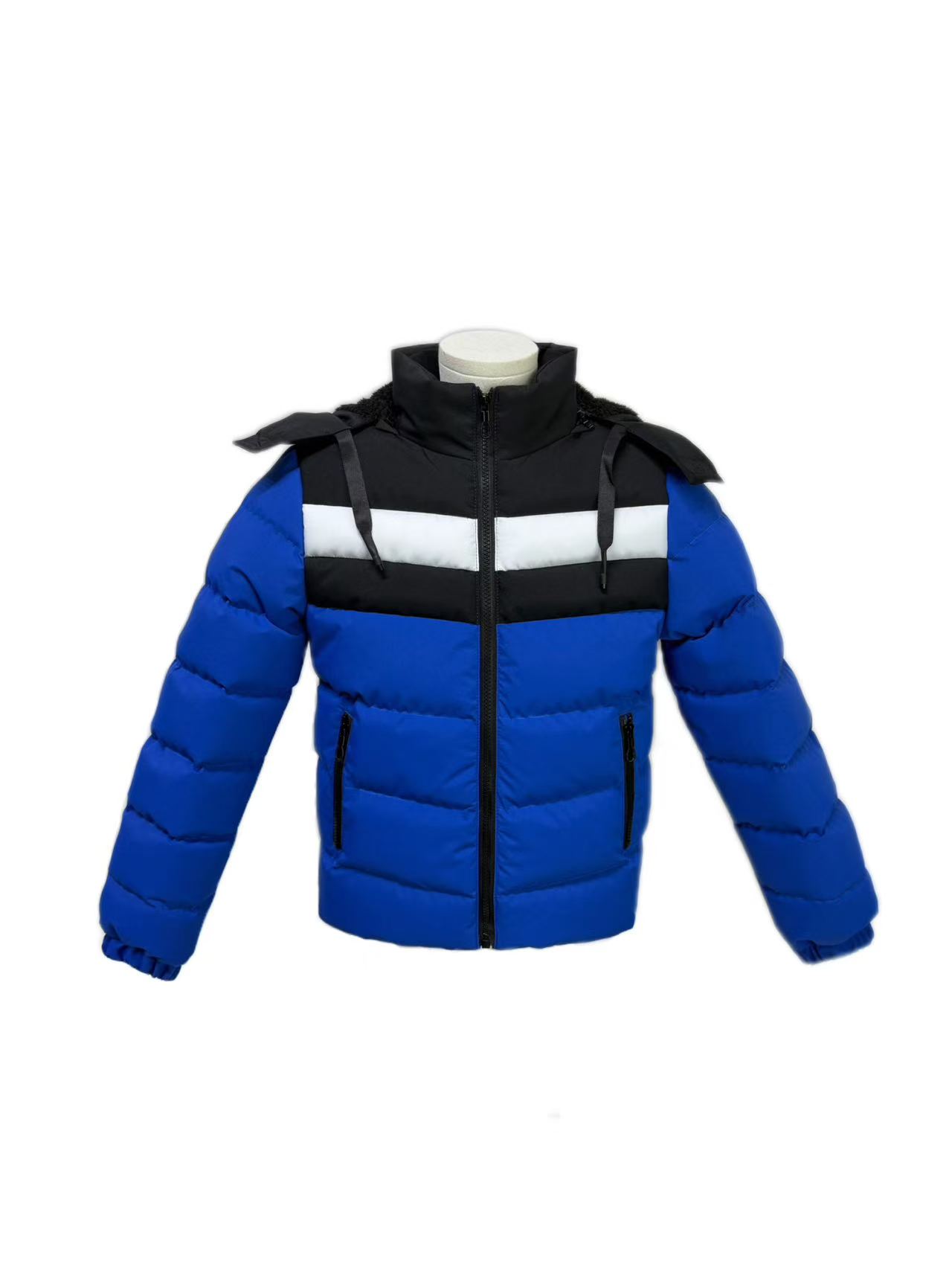 Men's Sport Colorblock Hooded Padded Jacket