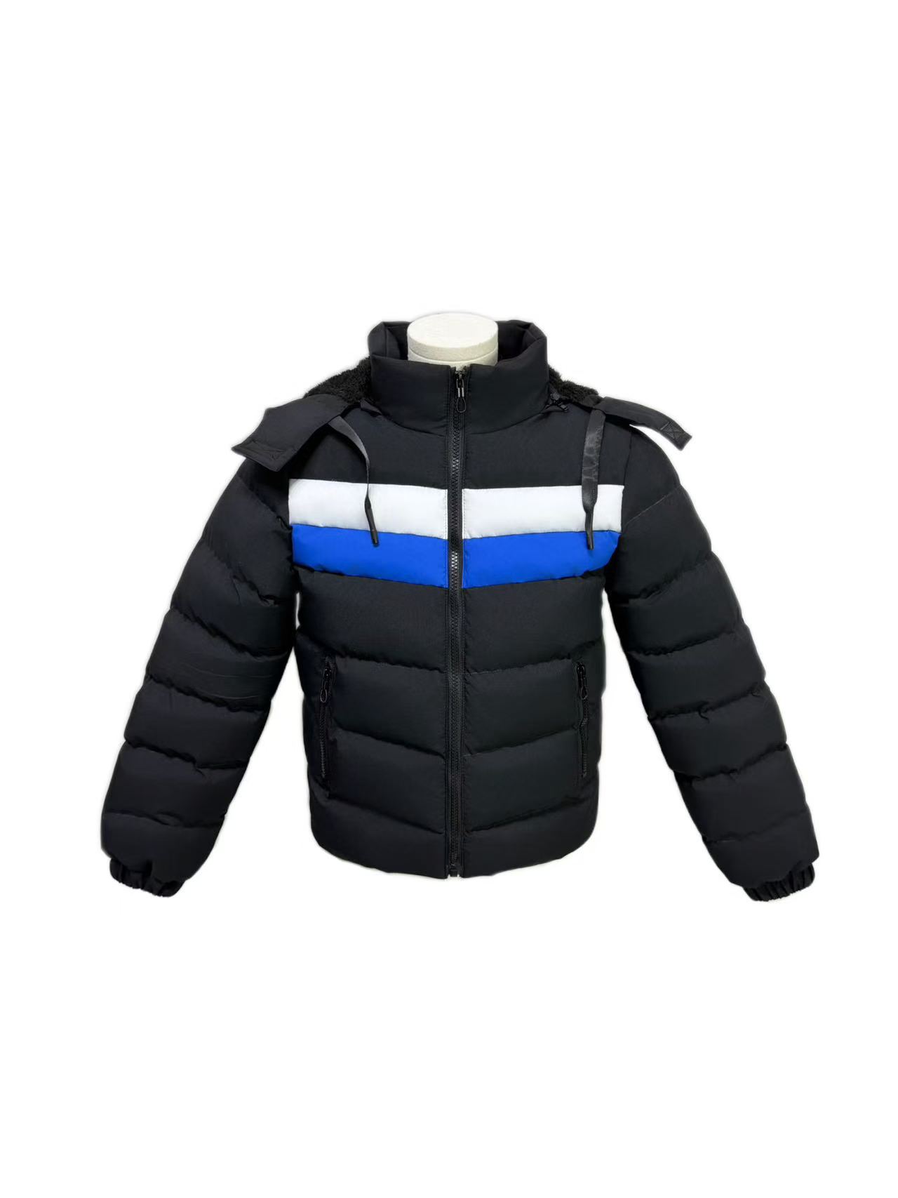 Men's Sport Colorblock Hooded Padded Jacket