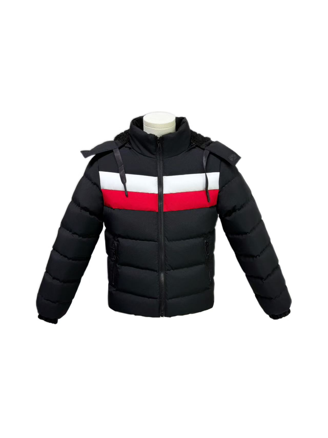 Men's Sport Colorblock Hooded Padded Jacket
