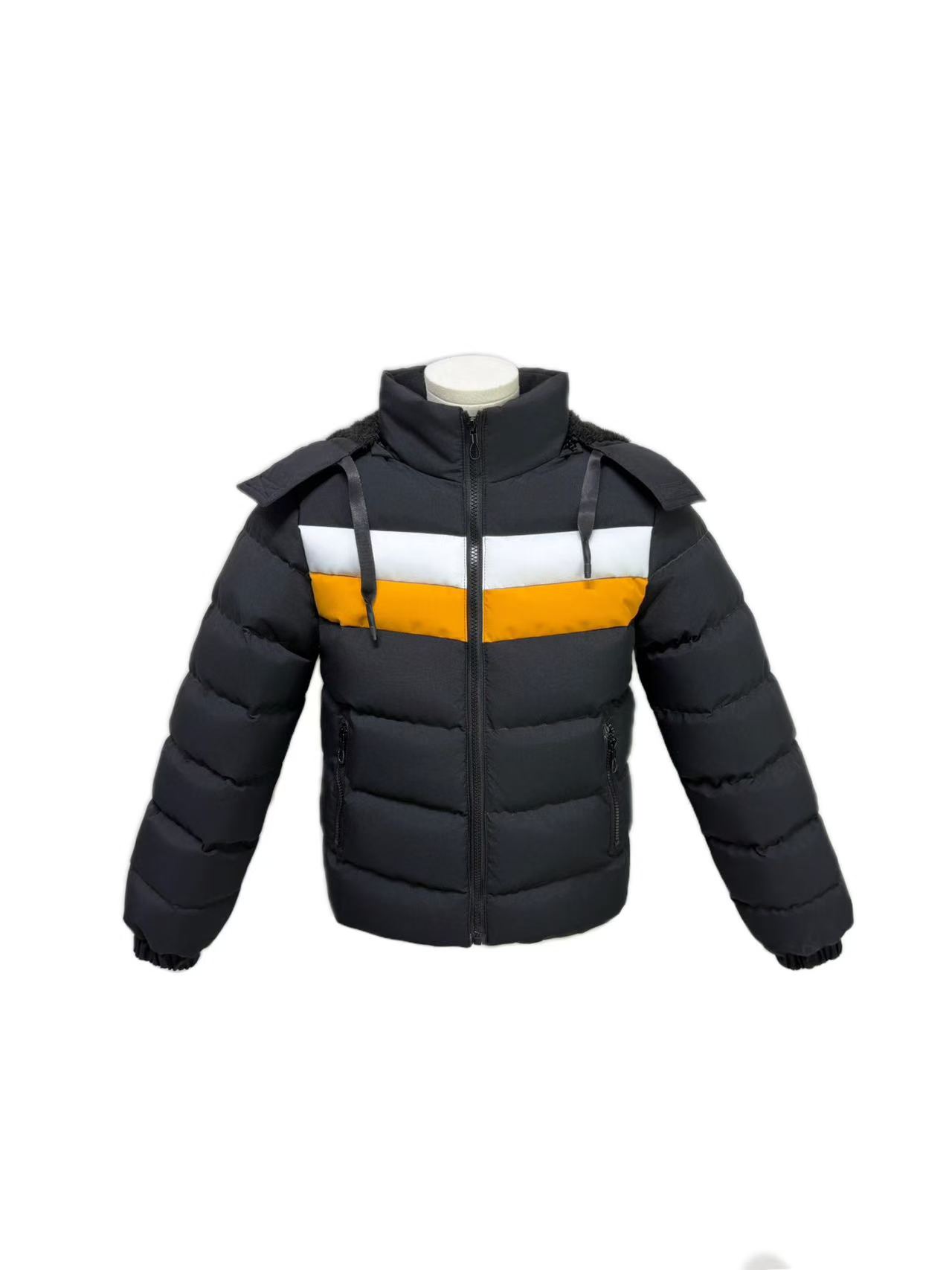 Men's Sport Colorblock Hooded Padded Jacket